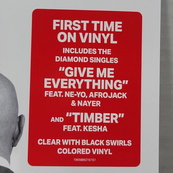 VINYL Pitbull: Greatest Hits Clear w/ Black Swirls LP - NEW / SEALED - Picture 2 of 6